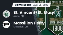 Recap: St. Vincent-St. Mary  vs. Massillon Perry  2023