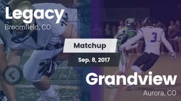 Matchup: Legacy  vs. Grandview  2017