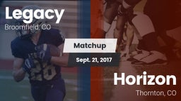 Matchup: Legacy  vs. Horizon  2017