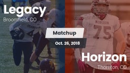 Matchup: Legacy  vs. Horizon  2018