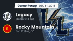 Recap: Legacy   vs. Rocky Mountain  2018