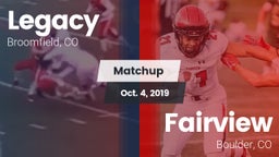 Matchup: Legacy  vs. Fairview  2019