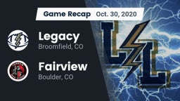 Recap: Legacy   vs. Fairview  2020