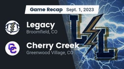 Recap: Legacy   vs. Cherry Creek  2023