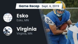 Recap: Esko  vs. Virginia  2019
