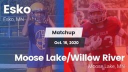 Matchup: Esko vs. Moose Lake/Willow River  2020