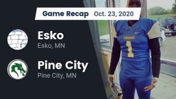 Recap: Esko  vs. Pine City  2020