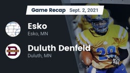Recap: Esko  vs. Duluth Denfeld  2021