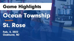 Ocean Township  vs St. Rose  Game Highlights - Feb. 4, 2022