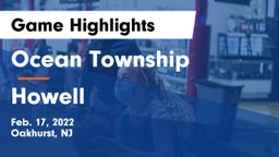 Ocean Township  vs Howell  Game Highlights - Feb. 17, 2022