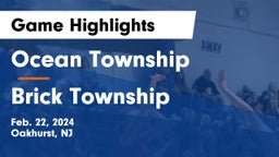 Ocean Township  vs Brick Township  Game Highlights - Feb. 22, 2024