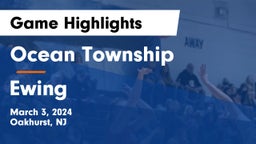 Ocean Township  vs Ewing  Game Highlights - March 3, 2024