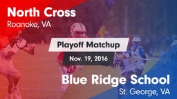 Matchup: North Cross vs. Blue Ridge School 2016
