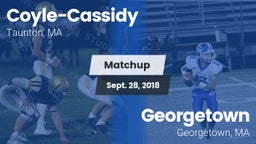 Matchup: Coyle-Cassidy vs. Georgetown  2018