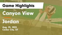 Canyon View  vs Jordan  Game Highlights - Aug. 25, 2023