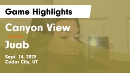 Canyon View  vs Juab  Game Highlights - Sept. 14, 2023