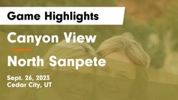Canyon View  vs North Sanpete Game Highlights - Sept. 26, 2023