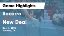 Socorro  vs New Deal  Game Highlights - Dec. 4, 2023