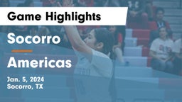 Socorro  vs Americas  Game Highlights - Jan. 5, 2024