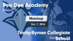 Matchup: *** Dee Academy vs. Trinity-Byrnes Collegiate School 2016