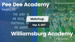 Matchup: *** Dee Academy vs. Williamsburg Academy  2017