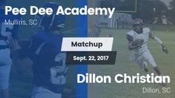 Matchup: *** Dee Academy vs. Dillon Christian  2017
