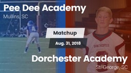 Matchup: *** Dee Academy vs. Dorchester Academy  2018