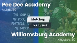 Matchup: *** Dee Academy vs. Williamsburg Academy  2018