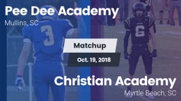 Matchup: *** Dee Academy vs. Christian Academy  2018
