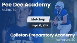 Matchup: *** Dee Academy vs. Colleton Preparatory Academy 2019