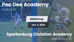 Matchup: *** Dee Academy vs. Spartanburg Christian Academy  2020