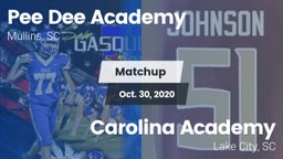 Matchup: *** Dee Academy vs. Carolina Academy  2020