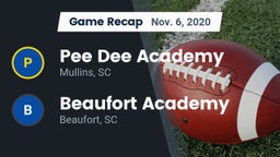 Recap: *** Dee Academy  vs. Beaufort Academy 2020