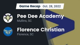 Recap: *** Dee Academy  vs. Florence Christian  2022