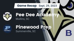 Recap: *** Dee Academy  vs. Pinewood Prep  2023
