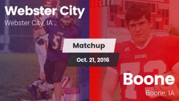 Matchup: Webster City vs. Boone  2016