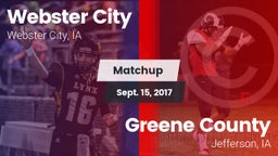 Matchup: Webster City vs. Greene County  2017