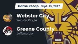 Recap: Webster City  vs. Greene County  2017