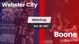 Matchup: Webster City vs. Boone  2017
