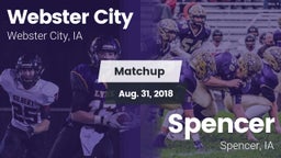 Matchup: Webster City vs. Spencer  2018