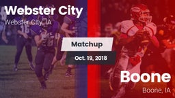 Matchup: Webster City vs. Boone  2018