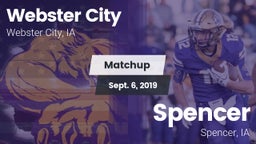 Matchup: Webster City vs. Spencer  2019