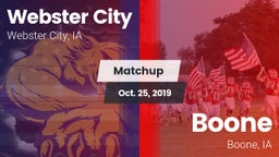 Matchup: Webster City vs. Boone  2019