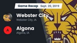Recap: Webster City  vs. Algona  2019