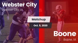 Matchup: Webster City vs. Boone  2020