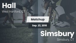 Matchup: Hall vs. Simsbury  2016
