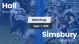 Matchup: Hall vs. Simsbury  2018