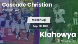 Matchup: Cascade Christian vs. Klahowya  2016