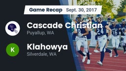 Recap: Cascade Christian  vs. Klahowya  2017