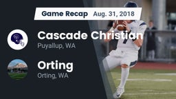 Recap: Cascade Christian  vs. Orting  2018